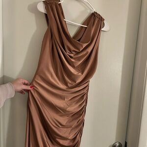 Mauve Draped Women's Dress